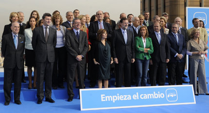 Rajoy presenta a los candidatos de la lista del PP por Madrid
