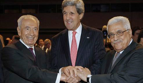 Peres y Abbas, compromiso para poner fin al conflicto entre Israel y Palestina 