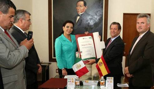 Visita de Partida a la ciudad mexicana de Metepec, hermanada con Villanueva
