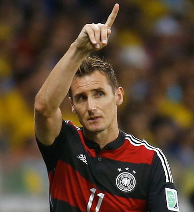 Klose, el máximo goleador de la historia de los Mundiales