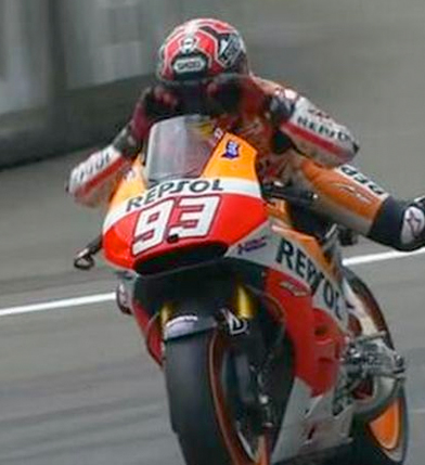 Márquez como pez en agua