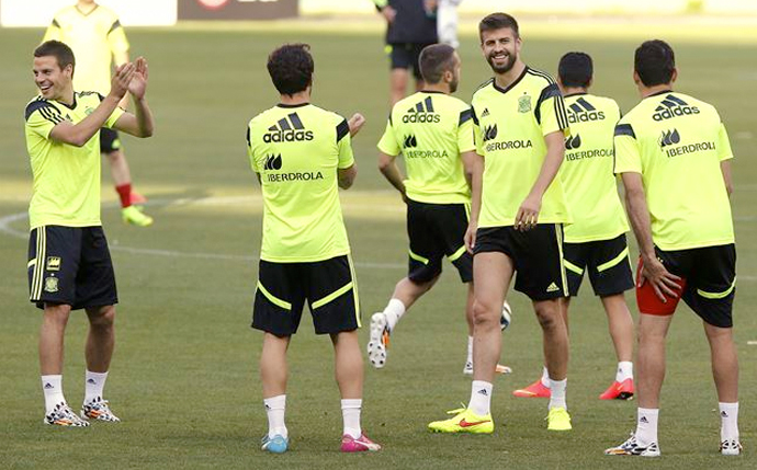 España completa el primer entrenamiento en Curitiba