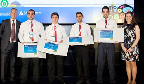 Alumnos del Alarnes, 3er premio europeo de jóvenes emprendedores 