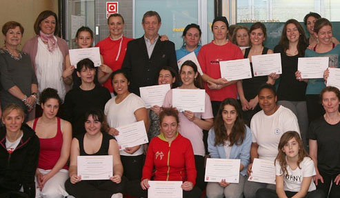 Entega de diplomas a las alumnas de "Autoprotección Femenina" 