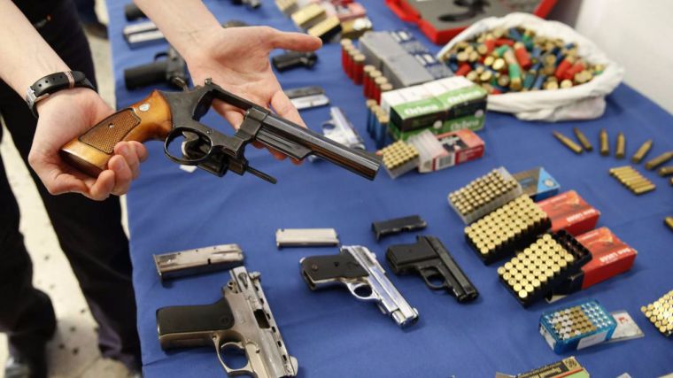 Incautadas armas por valor de más de 10 millones de euros en el mercado negro