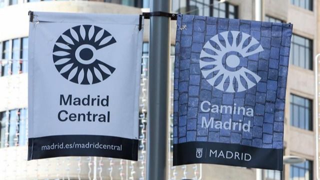 Instalados los paneles informativos sobre aparcamientos en Madrid Central