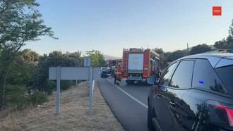 Accidente grave entre dos coches en la M601 en Collado Villalba