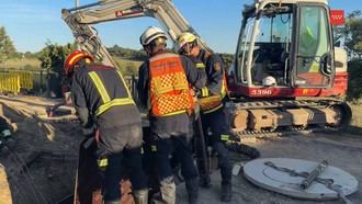 Fallece un trabajador atrapado en una zanja en Galapagar tras un deslizamiento