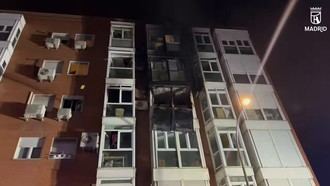 Incendio en vivienda de Ciudad Lineal provoca daños y evacuación de vecinos