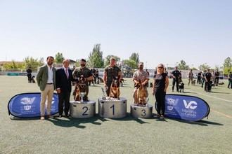Trofeos y diplomas entregados en las I Jornadas de Guías Caninos