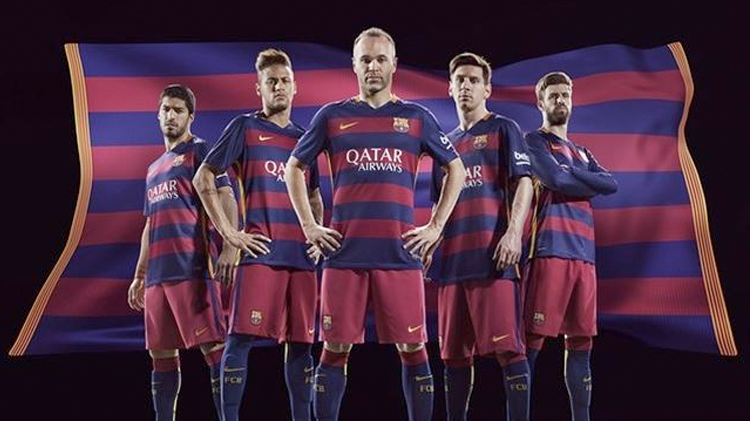 El FC Barcelona vestirá con rayas horizontales en la temporada 2015-16