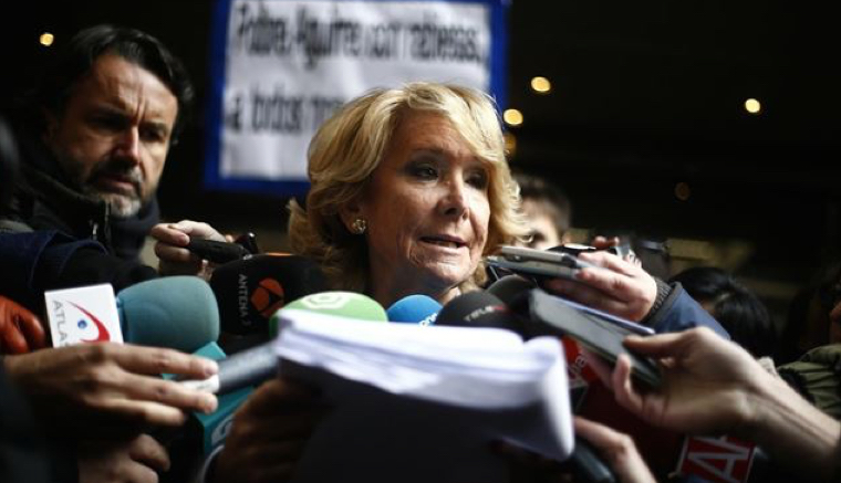 Esperanza Aguirre: "Si ponen una gestora en el PP de Madrid, no soy candidata"