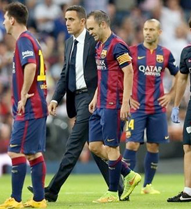 Iniesta, lesión del sóleo