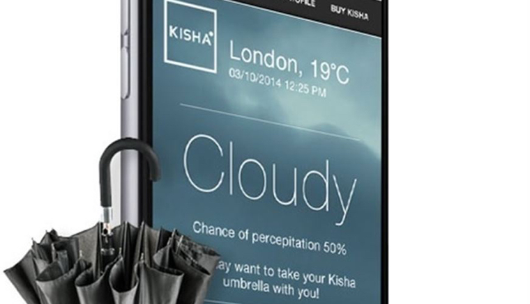 Comercializan un paraguas inteligente que nos avisa si va a llover