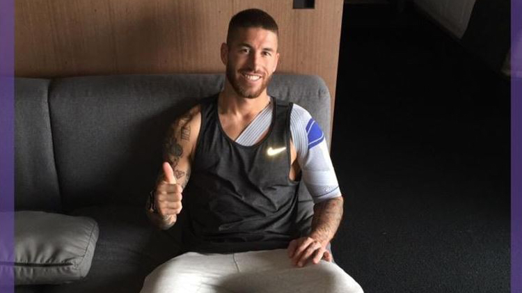 Sergio Ramos sufre una luxación en el hombro