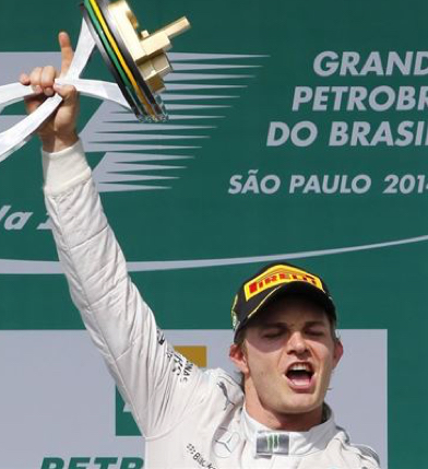 Rosberg aguanta la presión de Hamilton, conquistando Brasil