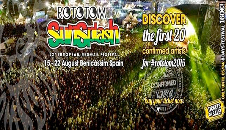 Confirmado cartél para el Rototom 2015