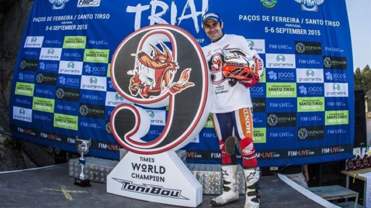 Toni Bou conquista su noveno título mundial de trial al aire libre