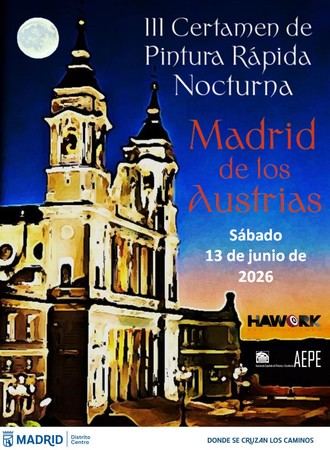 Abren inscripciones para el III Certamen de Pintura Rápida Nocturna en Madrid