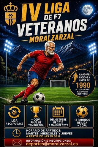 Inscripciones abiertas para la IV Liga de Veteranos de Fútbol 7 en Moralzarzal