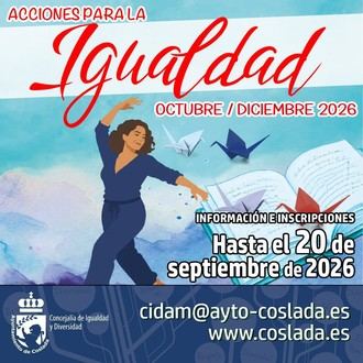 Inscripciones abiertas para talleres de Igualdad hasta el 20 de septiembre