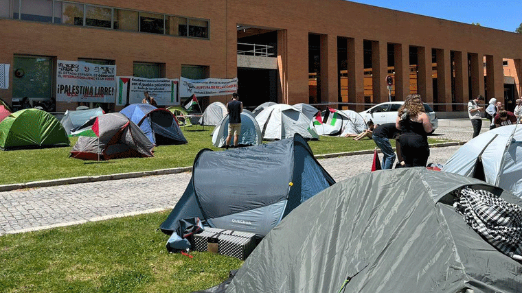 Imagen de la anterior acampada