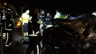 Dos muertos y dos heridos gravee en un choque frontal en Majadahonda