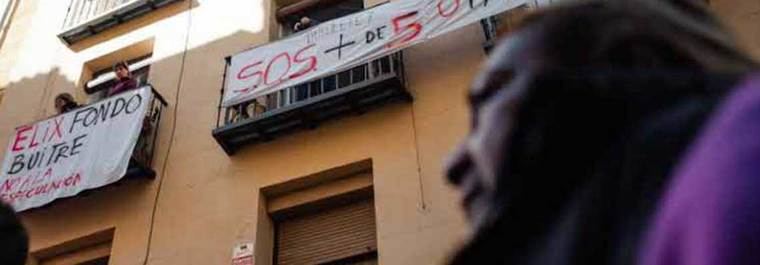 Una jueza admite la querella de 12 vecinos por acoso inmobiliario contra un `fondo buitre´ en Lavapiés