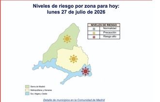 Alerta de nivel 2 por ola de calor en el sur de Madrid