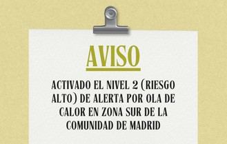 Alerta por ola de calor en la zona sur de Madrid: se activa el nivel 2 de riesgo alto