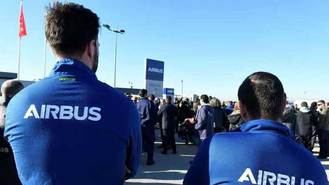 Concentración en la planta de Airbus de Getafe como antesala a los paros parciales del 24 y 26