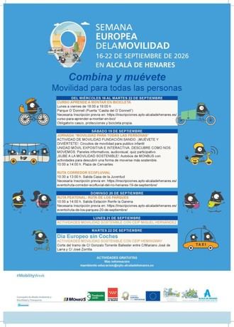 Semana Europea de la Movilidad 2026: Actividades en Alcalá del 16 al 22 de septiembre