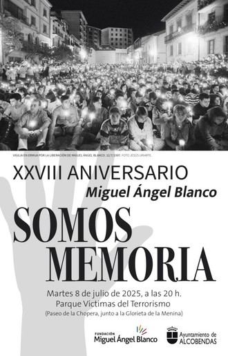 Homenaje a Miguel Ángel Blanco en el XXVIII aniversario en Alcobendas
