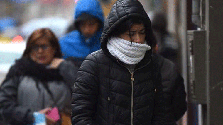 La alerta por frío seguirá activa en la región ante temperaturas de -4º el lunes