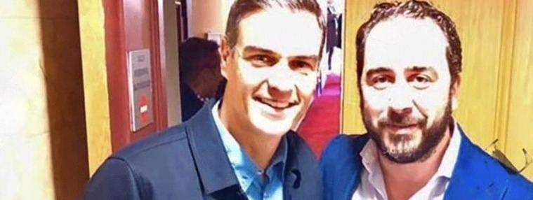 Pedro Sánchez y Víctor Aldama. Imagen: El Mundo