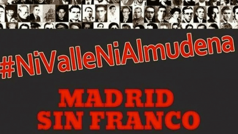 Protesta ante la Almudena contra el traslado de Franco a la catedral
