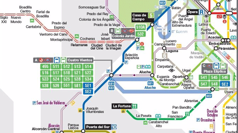 Cambios por el soterramiento de la A-5: Alternativas en transporte público