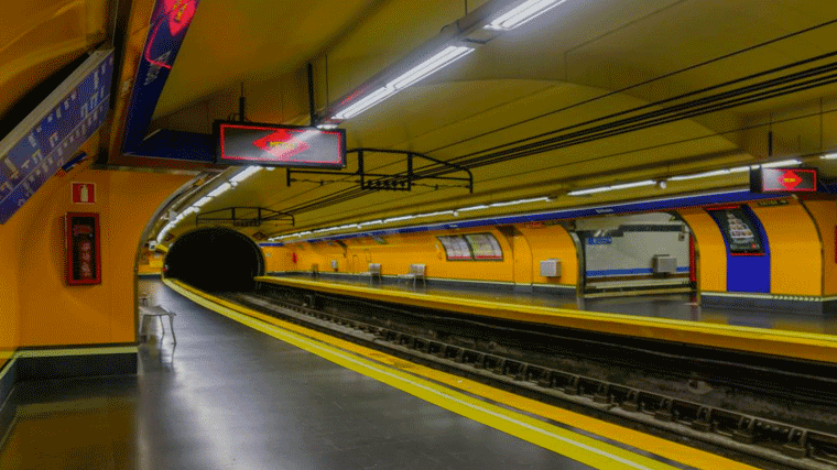 Cerrados los andenes de la L-4 de la estación de Bilbao hasta septiembre
