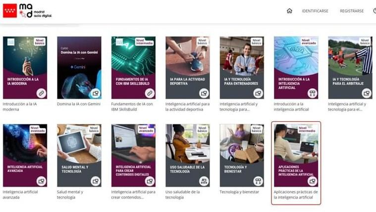 Cursos gratuitos de Inteligencia Artificial para este verano en Madrid Aula Digital