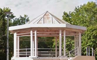 Restauración del templete en la Glorieta del Clavel avanza con nuevo proyecto