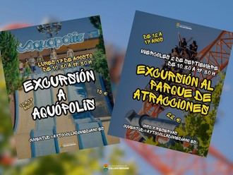 Excursiones de verano: Aquópolis y Parque de Atracciones para jóvenes