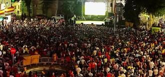 Gran pantalla en la Plaza para ver la semifinal de España contra Francia