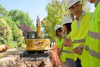 Inician las obras del colector en Ciudalcampo para mejorar el tratamiento de aguas residuales