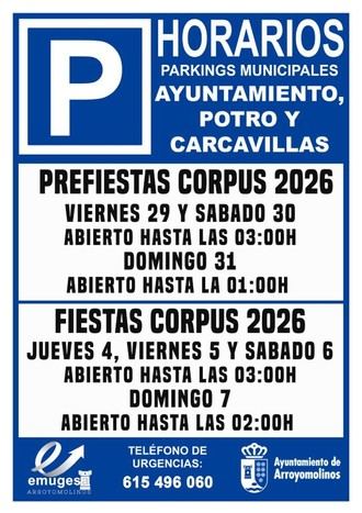 Aparcamientos ampliados y nuevo espacio temporal para las fiestas en Arroyomolinos