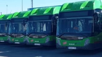 Arranca la huelga indefinida en los autobuses Martín que prestan servicio en la zona sur