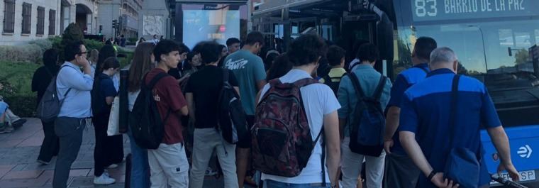 La izquierda denuncia que la EMT destina 200.000 euros al Open de Golf mientras hay 'autobuses abarrotados'