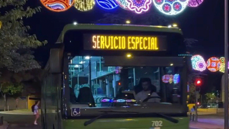 Servicio especial de autobús nocturno con paradas a demanda en Navidad
