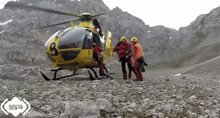 Cinco menores `scouts´ heridos tras una avalancha en los Picos de Europa