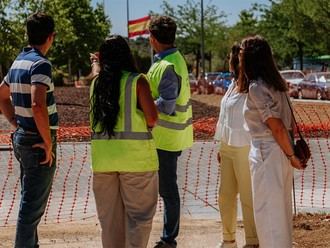 Progreso en el Parque de La Marazuela y el bulevar de la calle Acanto