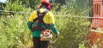 Desbroce de 188.000 m² en zonas verdes para prevenir incendios en Arganda